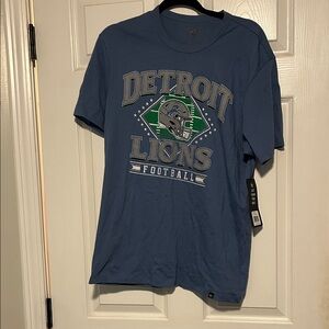 47 Brand Blue Detroit Lions Tee